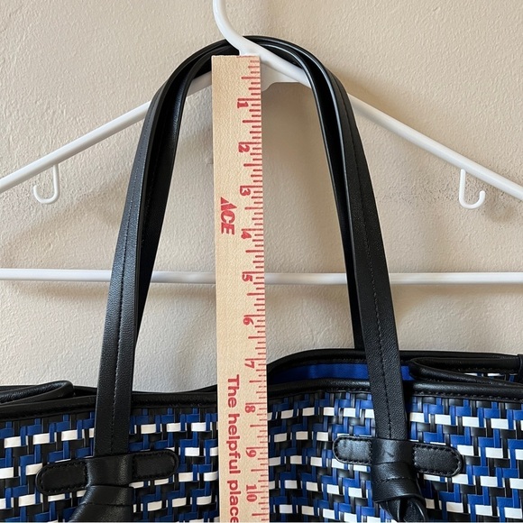 J MCLAUGHLIN LUCILLE HANDBAG DBL HANDLES MAGNET CLOSURE INNER POCKET COLORBLOCK - Picture 7 of 13